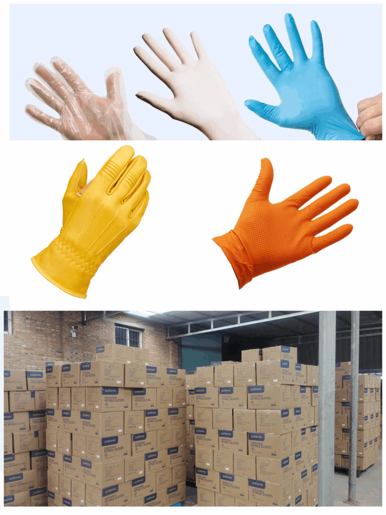 Cost-effective disposable medical gloves in bulk for healthcare and industrial use