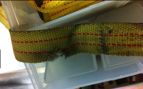 used strap can't be used not safe